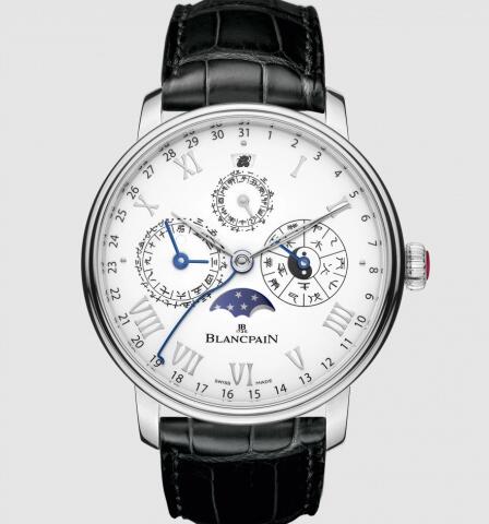 Blancpain Villeret Calendrier Chinois Traditionnel Platinum White replica watch 00888-3431-55B