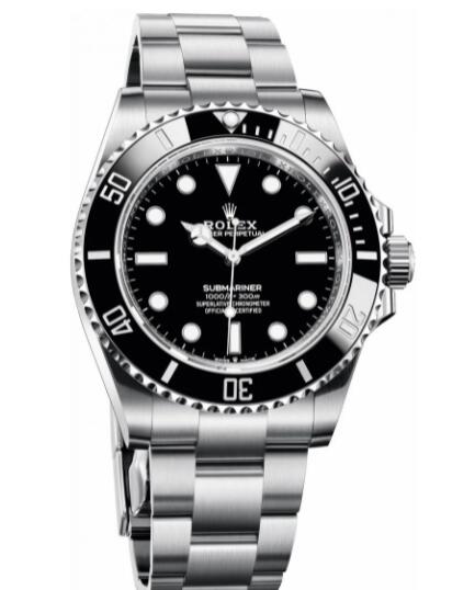 Replica Rolex Steel Submariner Watch 124060 Black Dial - Click Image to Close