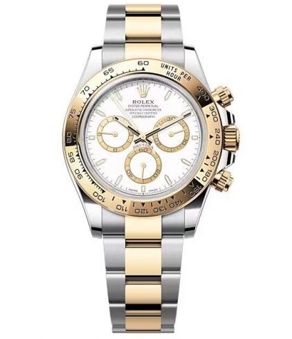 Rolex 126503-0001 Cosmograph Daytona Stainless Steel Yellow Gold White Oyster Replica Watch