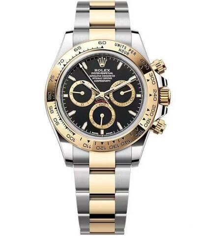 Rolex 126503-0003 Cosmograph Daytona Stainless Steel Yellow Gold Black Oyster Replica Watch