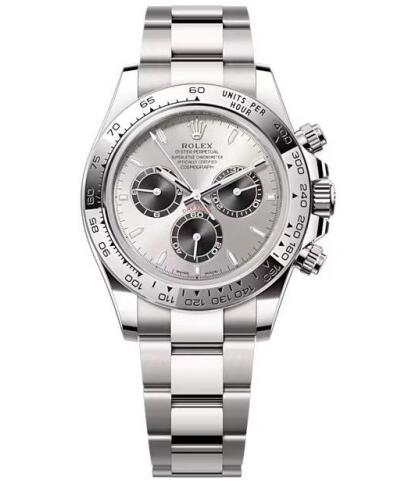 Rolex 126509-0003 Cosmograph Daytona White Gold Steel Oyster Replica Watch - Click Image to Close
