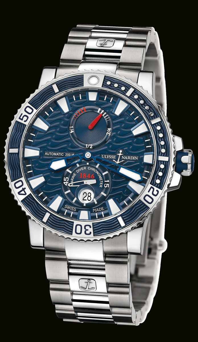 Ulysse Nardin 263-90-7M/93 Maxi Marine Diver Titanium watch - Click Image to Close