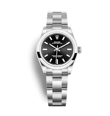 Rolex 277200-0002 Oyster Perpetual 31 Stainless Steel Black Replica Watch