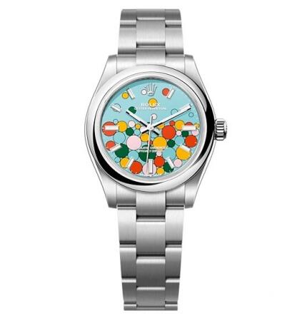 Rolex Oyster Perpetual 31 Stainless Steel Turquoise Celebration Replica Watch 277200-0010 - Click Image to Close