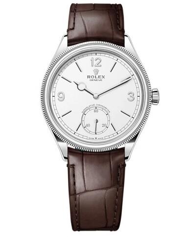 Rolex Perpetual 1908 39 White Gold White Replica Watch 52509-0006
