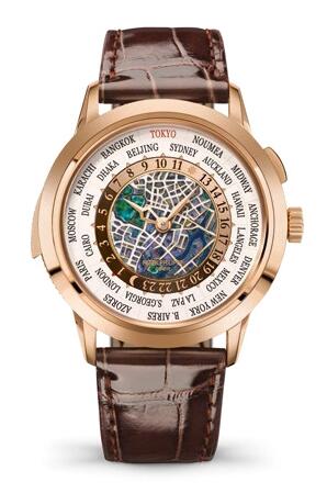 Patek Philippe World Time Minute Repeater Rose Gold Replica Watch 5531R-014 - Click Image to Close