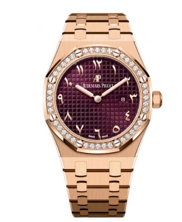 Replica Audemars Piguet Royal Oak 67651 Quartz Pink Gold Watch 67651OR.ZZ.1261OR.06