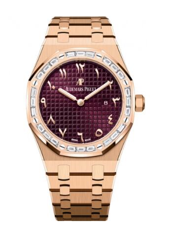Replica Audemars Piguet Royal Oak 67656 Quartz Pink Gold Watch 67656OR.ZZ.1261OR.01