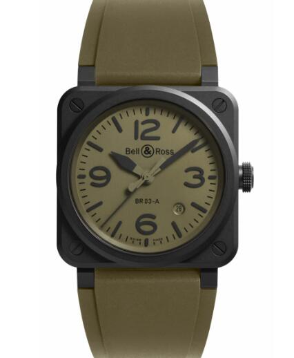 Bell & Ross BR03 Military Ceramic Replica Watch BR03A-MIL-CE/SRB - Click Image to Close