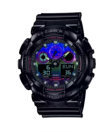 Casio G-Shock Watch Copy GA-100 SERIES GA-100RGB-1A - Click Image to Close