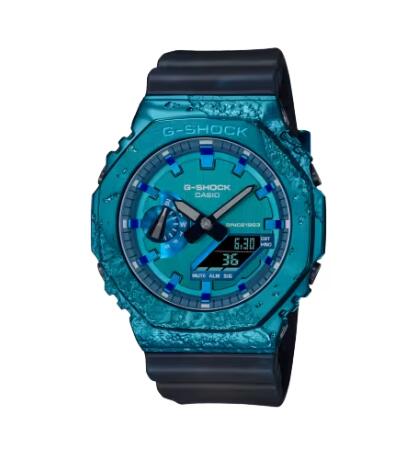 Casio G-Shock Watch Copy ANALOG-DIGITAL 2100 SERIES GM-2140GEM-2A