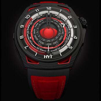 2022 HYT Moon Runner Red Magma Replica Watch H02757-A