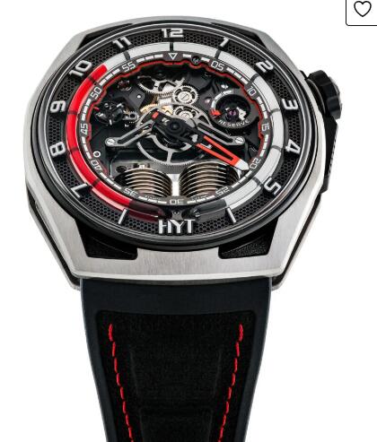 HYT Hastroid Silver Red Replica Watch H03061-A