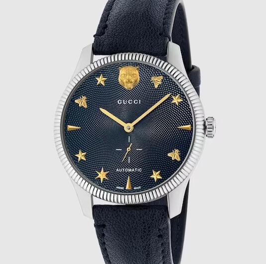 Replica Gucci G-Timeless Watch Blue Leather 40mm YA126347
